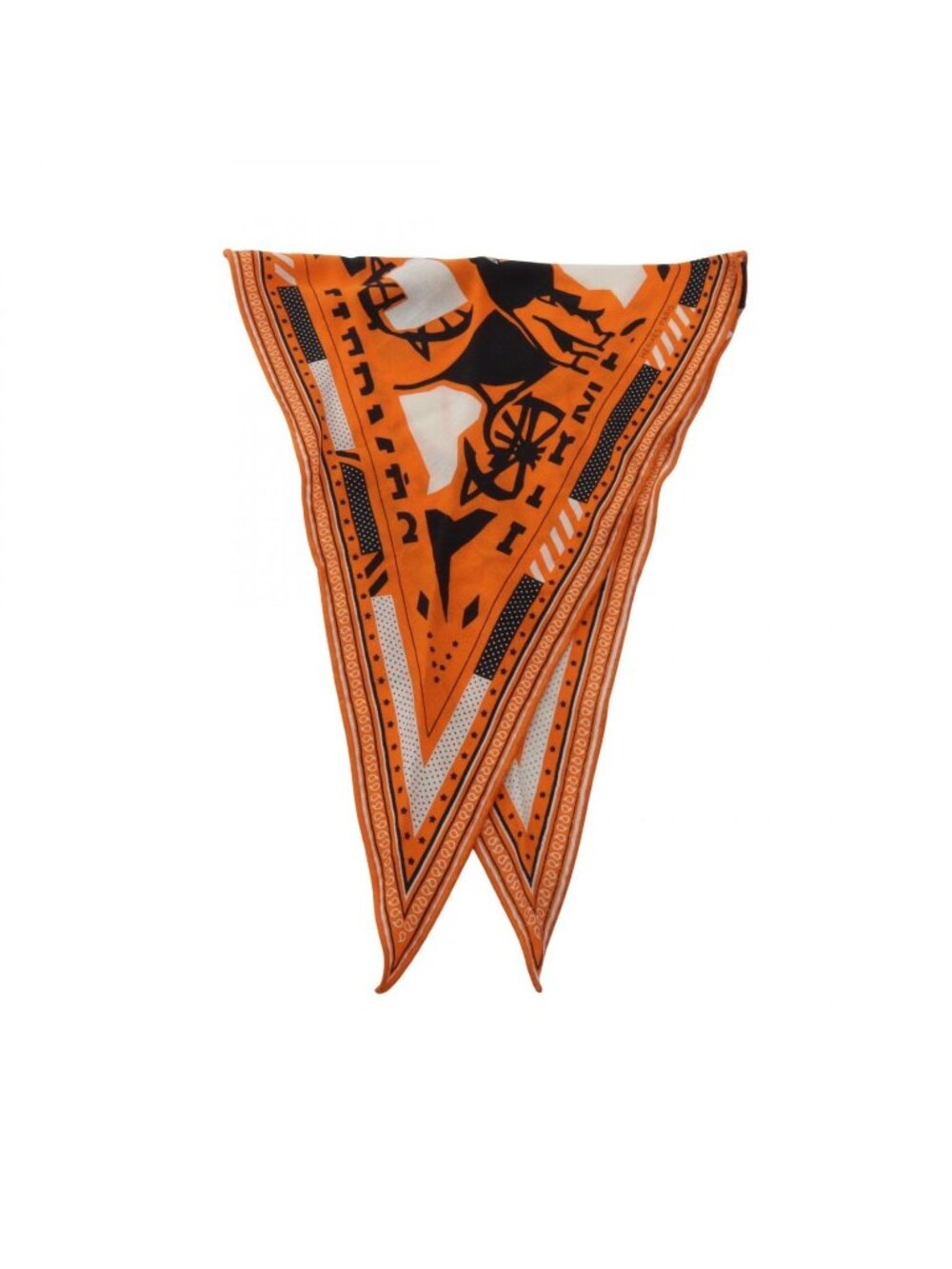 Hermes Scarf Rosange Puzzle Silk